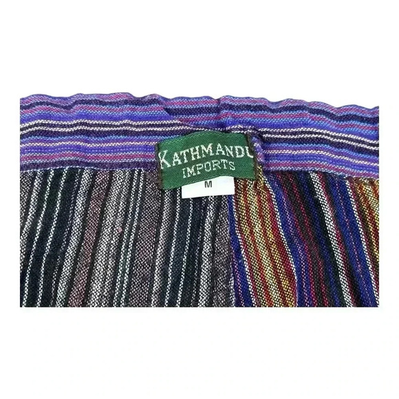 Medium Women’s Kathmandu Imports Patchwork Hippie Boho Chic Pants Nepal - Picture 9 of 9